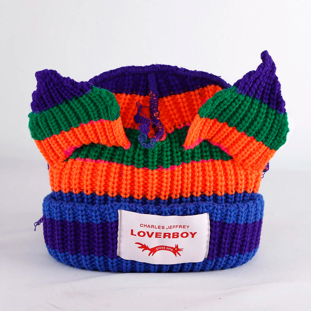 Hat Crochet Knitted Hat Costume Beanie Hats Colorful stripes